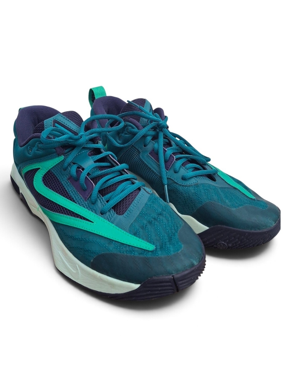 Nike Giannis Immortality 3-TEAL/GREEN/PURPLE Basketball Shoes - Size 11